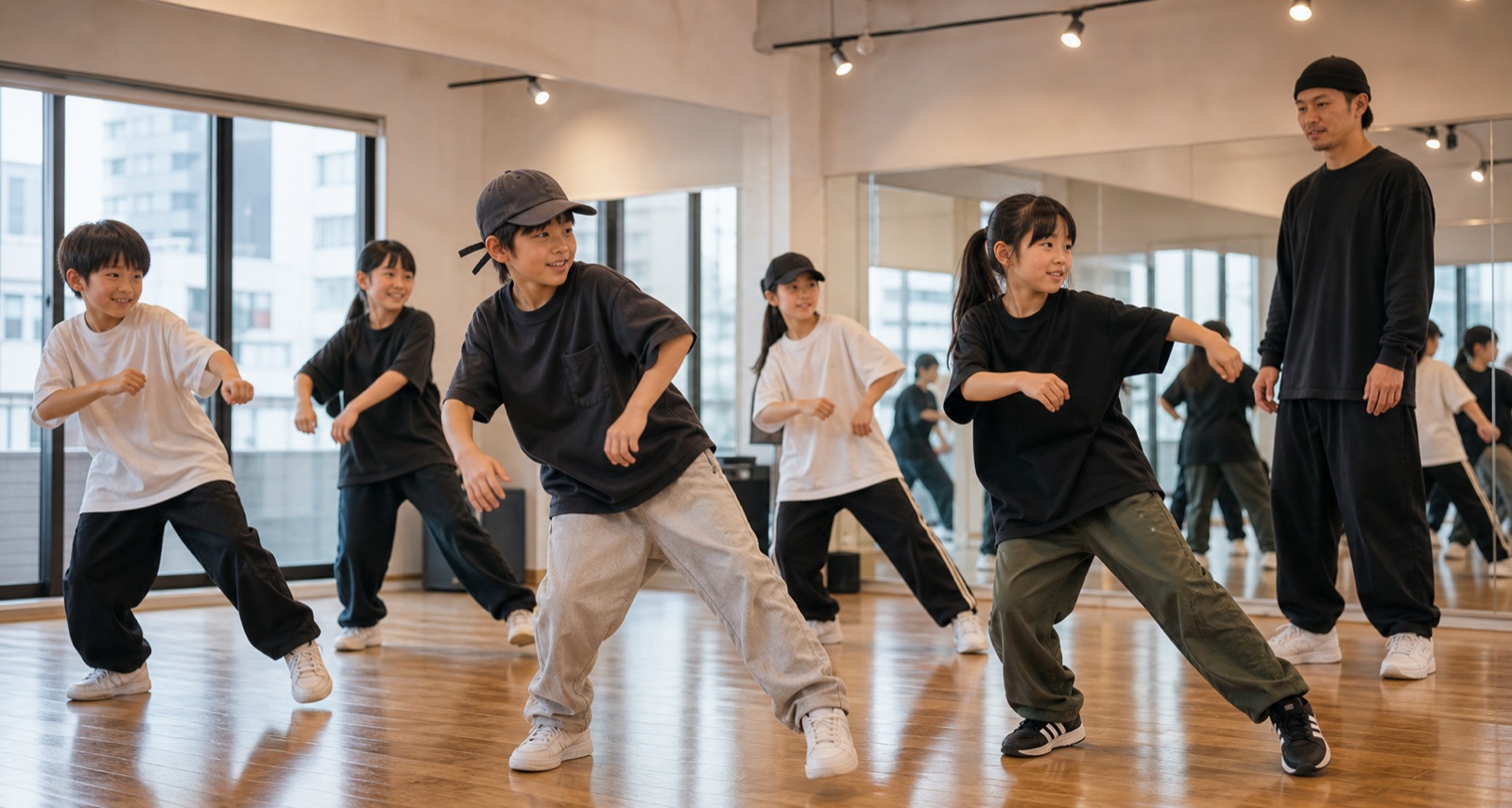 獅子会でレッスンと遊びの感覚をつなげて踊る子どもたち