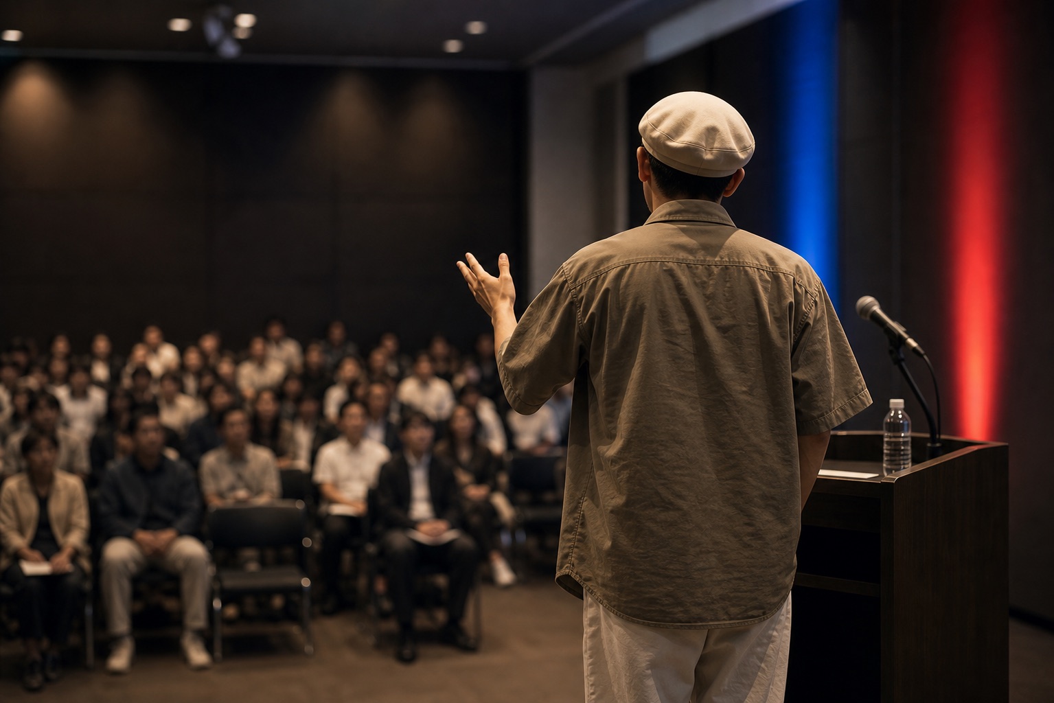講演会の開催形式をイメージした画像